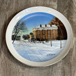 AL ROUNDS UTAH PICTURE PLATE-1987 TERRITORIAL CAPITOL IN FILMORE-THE VALLEY BANK